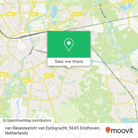 van Ravesteynstr van Eyckgracht, 5645 Eindhoven Karte