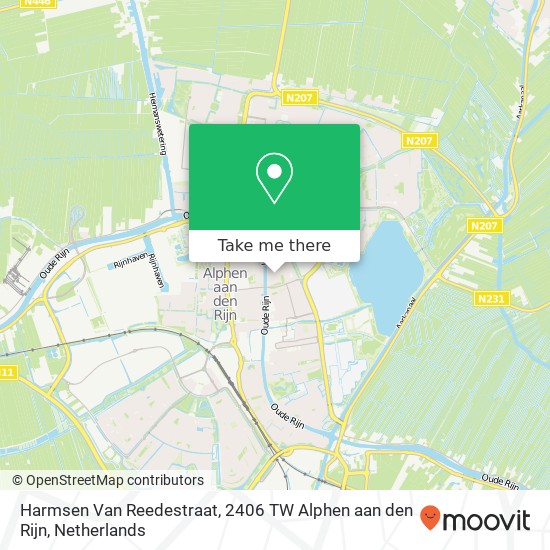 Harmsen Van Reedestraat, 2406 TW Alphen aan den Rijn map