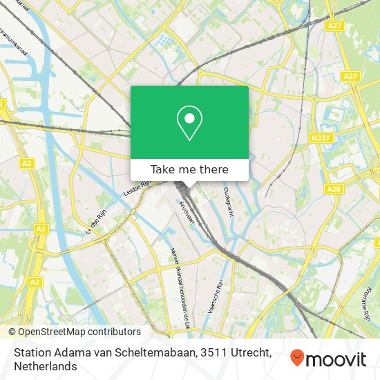 Station Adama van Scheltemabaan, 3511 Utrecht map
