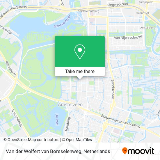 Van der Wolfert van Borsselenweg Karte