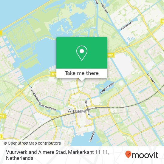 Vuurwerkland Almere Stad, Markerkant 11 11 map