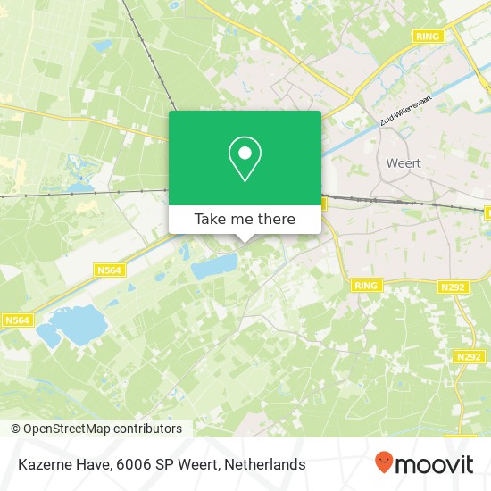 Kazerne Have, 6006 SP Weert map