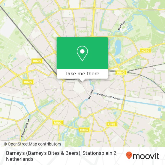 Barney's (Barney's Bites & Beers), Stationsplein 2 Karte