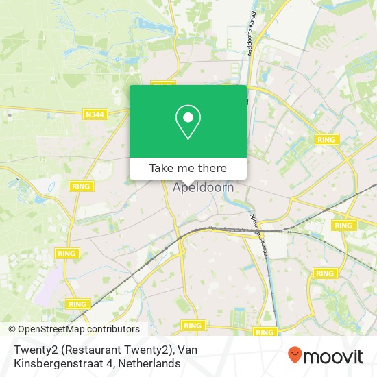 Twenty2 (Restaurant Twenty2), Van Kinsbergenstraat 4 map