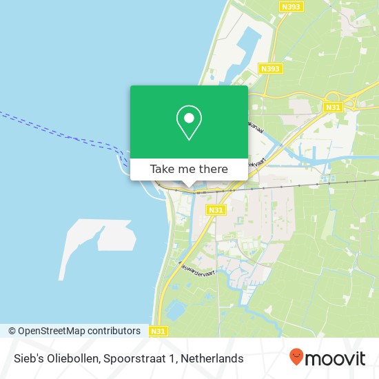 Sieb's Oliebollen, Spoorstraat 1 map