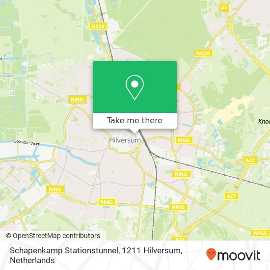 Schapenkamp Stationstunnel, 1211 Hilversum map