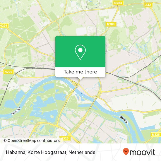 Habanna, Korte Hoogstraat Karte