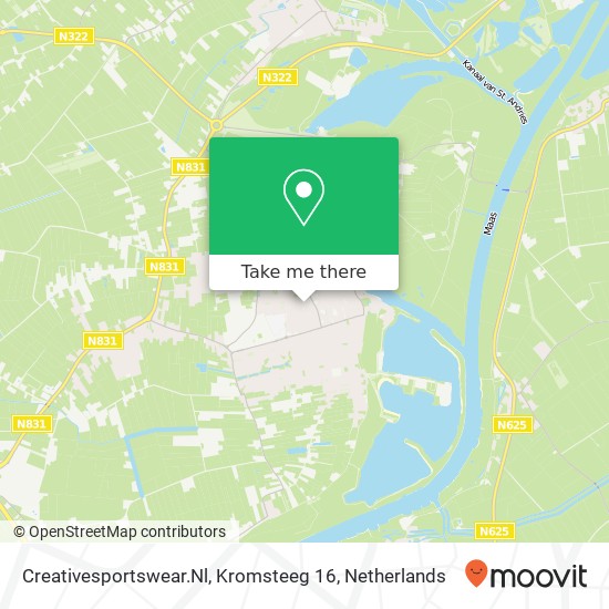 Creativesportswear.Nl, Kromsteeg 16 map