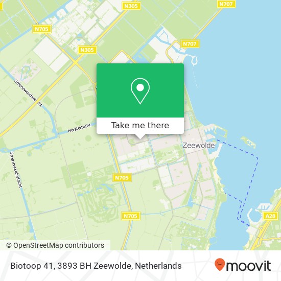 Biotoop 41, 3893 BH Zeewolde Karte