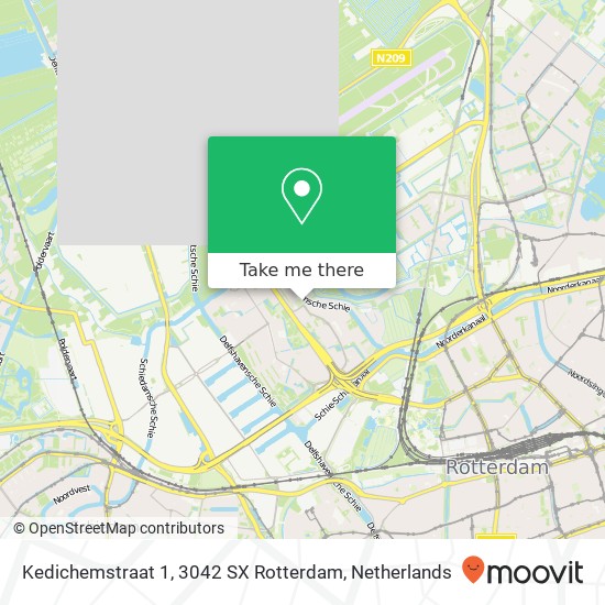 Kedichemstraat 1, 3042 SX Rotterdam map