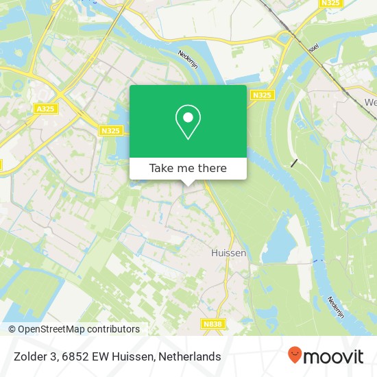 Zolder 3, 6852 EW Huissen map