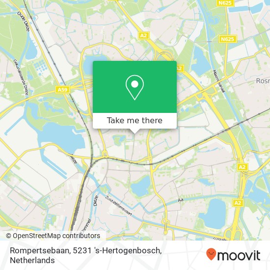 Rompertsebaan, 5231 's-Hertogenbosch map