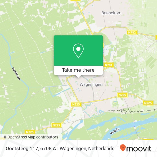 Ooststeeg 117, 6708 AT Wageningen map