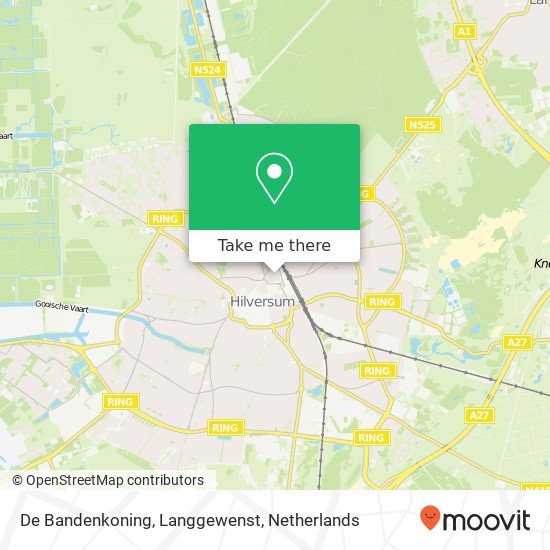 De Bandenkoning, Langgewenst map