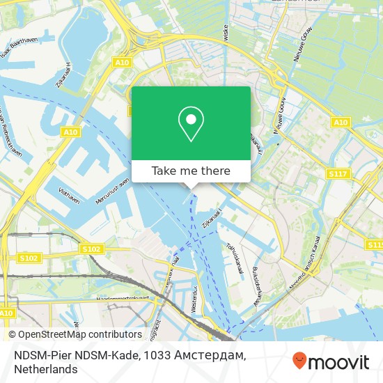 NDSM-Pier NDSM-Kade, 1033 Амстердам map