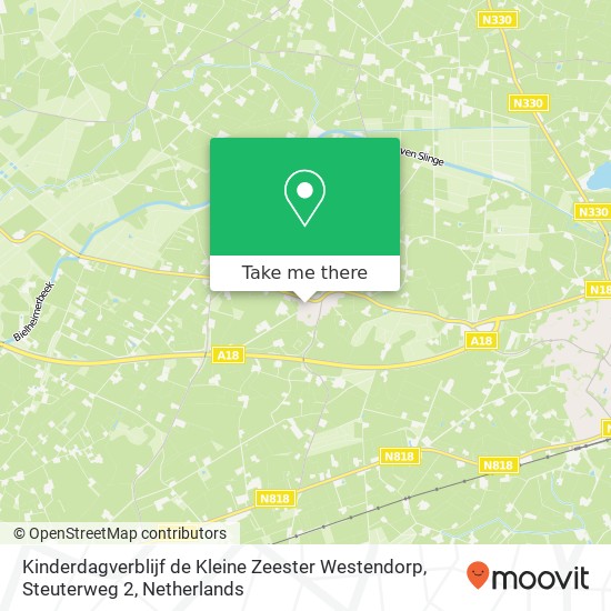 Kinderdagverblijf de Kleine Zeester Westendorp, Steuterweg 2 map