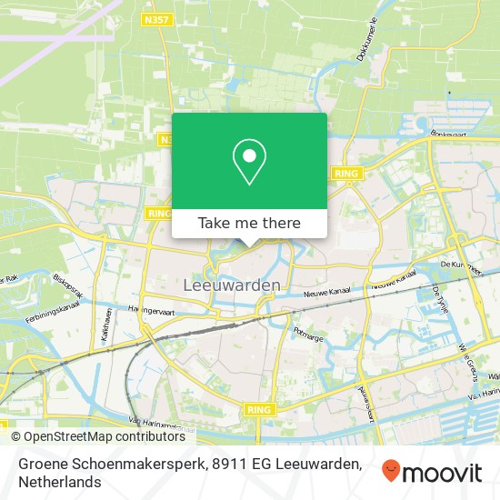 Groene Schoenmakersperk, 8911 EG Leeuwarden map