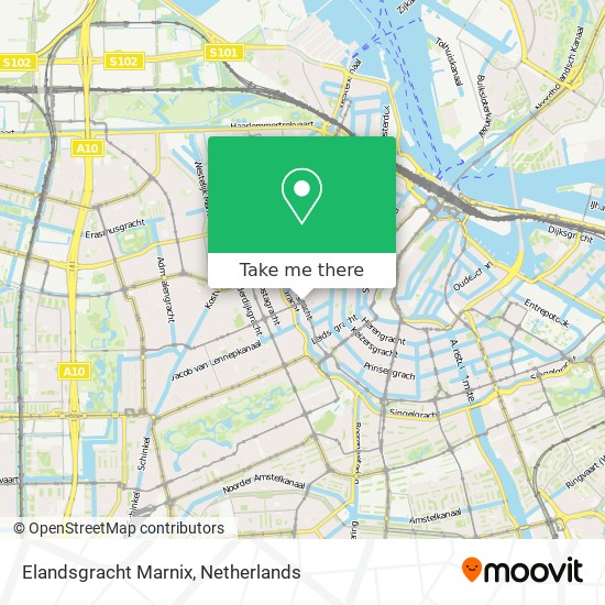 Elandsgracht Marnix map