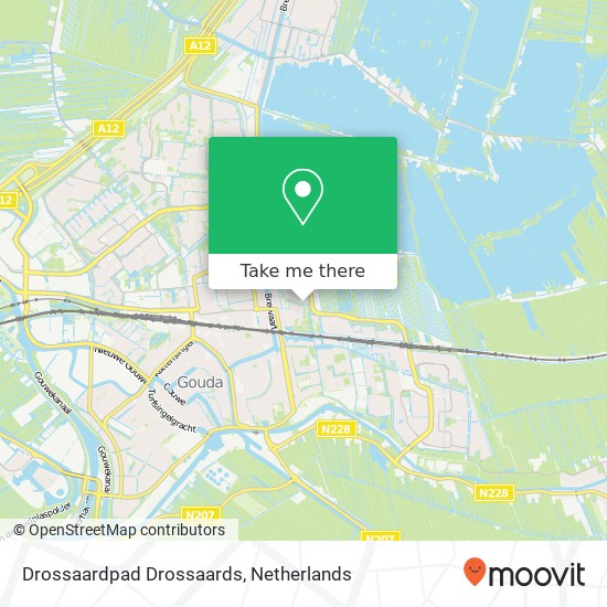 Drossaardpad Drossaards map