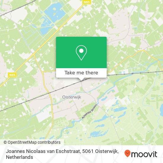 Joannes Nicolaas van Eschstraat, 5061 Oisterwijk map