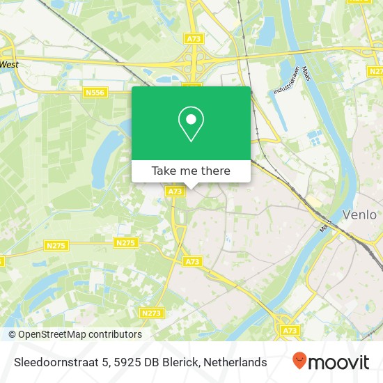 Sleedoornstraat 5, 5925 DB Blerick map