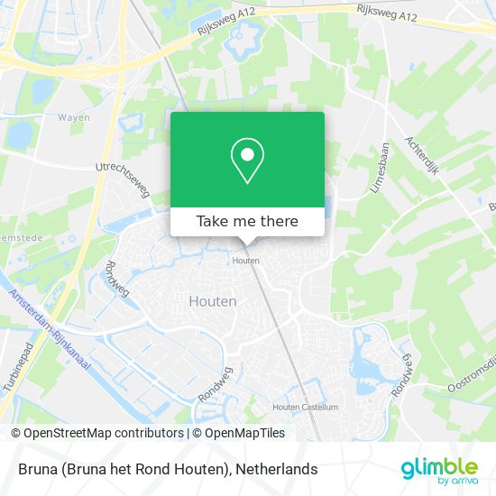 Bruna (Bruna het Rond Houten) Karte