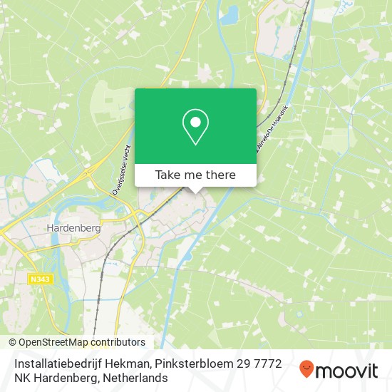 Installatiebedrijf Hekman, Pinksterbloem 29 7772 NK Hardenberg map