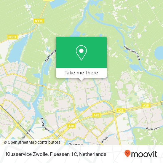 Klusservice Zwolle, Fluessen 1C Karte