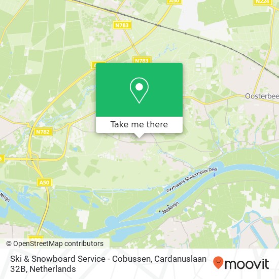 Ski & Snowboard Service - Cobussen, Cardanuslaan 32B map