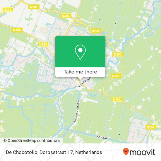 De Chocotoko, Dorpsstraat 17 map