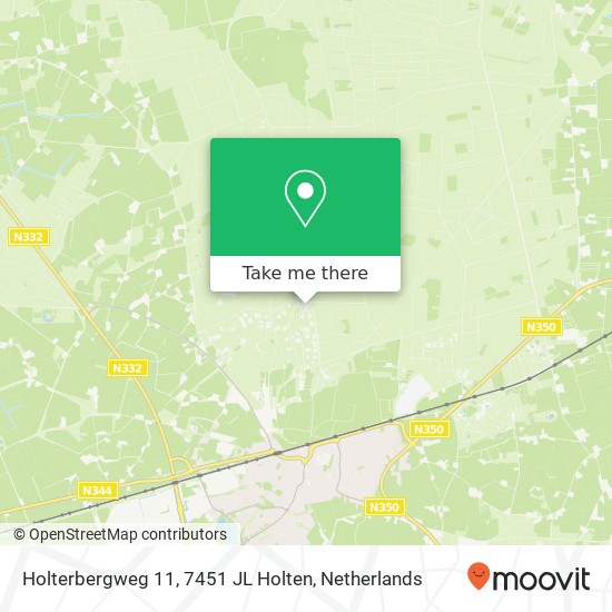 Holterbergweg 11, 7451 JL Holten map