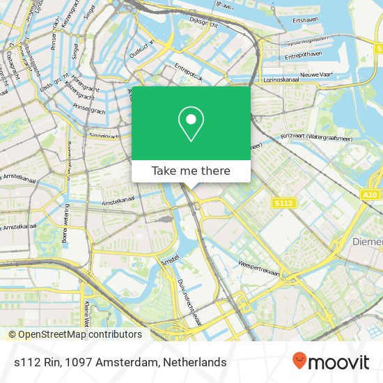 s112 Rin, 1097 Amsterdam map