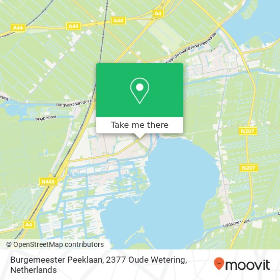 Burgemeester Peeklaan, 2377 Oude Wetering map