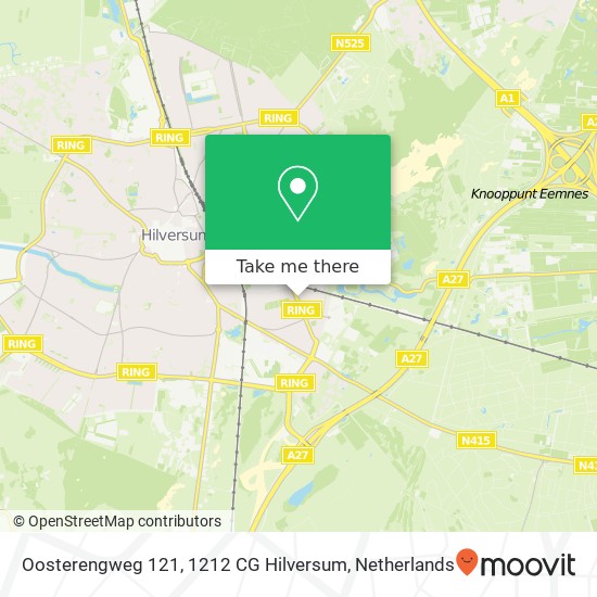 Oosterengweg 121, 1212 CG Hilversum map