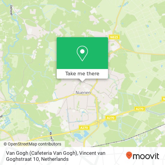 Van Gogh (Cafeteria Van Gogh), Vincent van Goghstraat 10 map