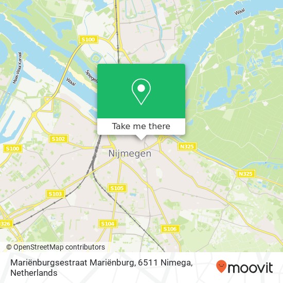 Mariënburgsestraat Mariënburg, 6511 Nimega Karte