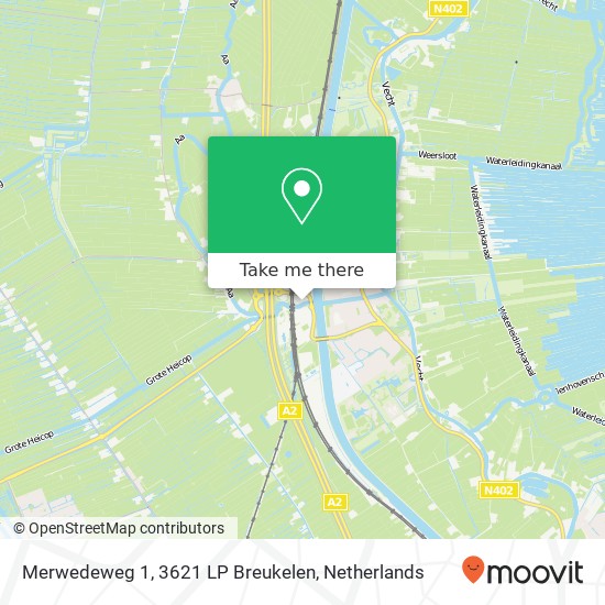 Merwedeweg 1, 3621 LP Breukelen map