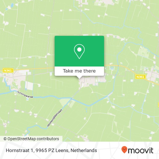 Hornstraat 1, 9965 PZ Leens map