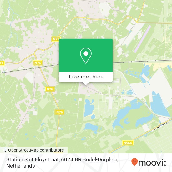 Station Sint Eloystraat, 6024 BR Budel-Dorplein map