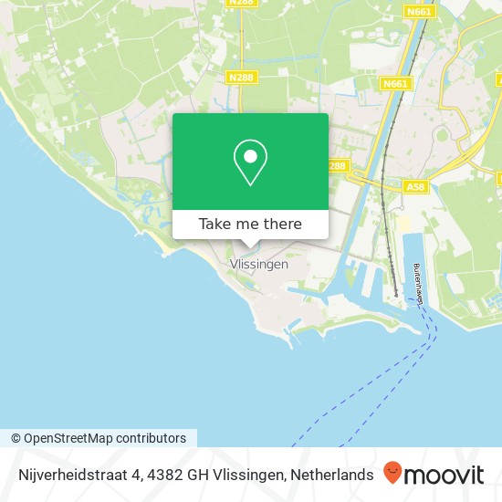 Nijverheidstraat 4, 4382 GH Vlissingen Karte