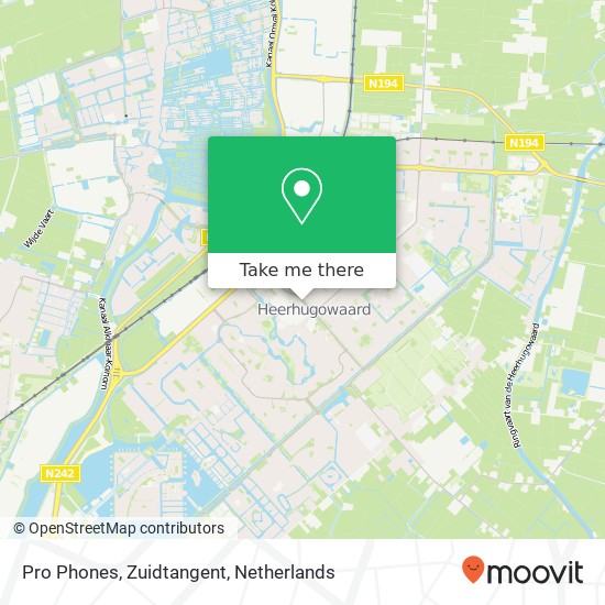 Pro Phones, Zuidtangent Karte