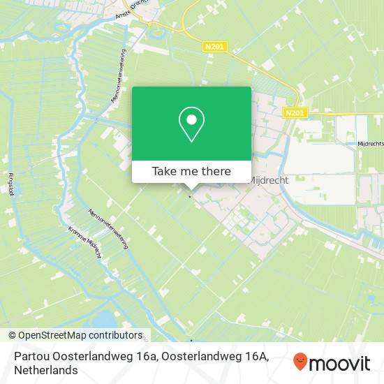 Partou Oosterlandweg 16a, Oosterlandweg 16A map