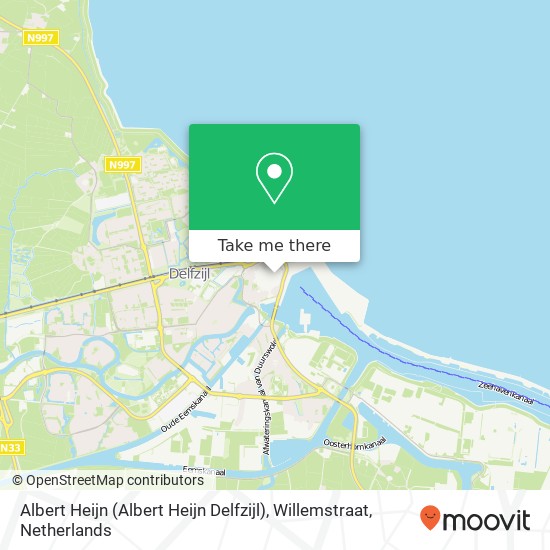 Albert Heijn (Albert Heijn Delfzijl), Willemstraat Karte