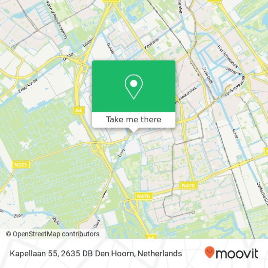Kapellaan 55, 2635 DB Den Hoorn map