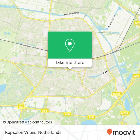 Kapsalon Vriens map