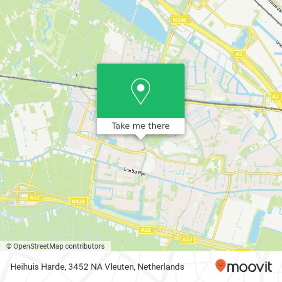 Heihuis Harde, 3452 NA Vleuten map