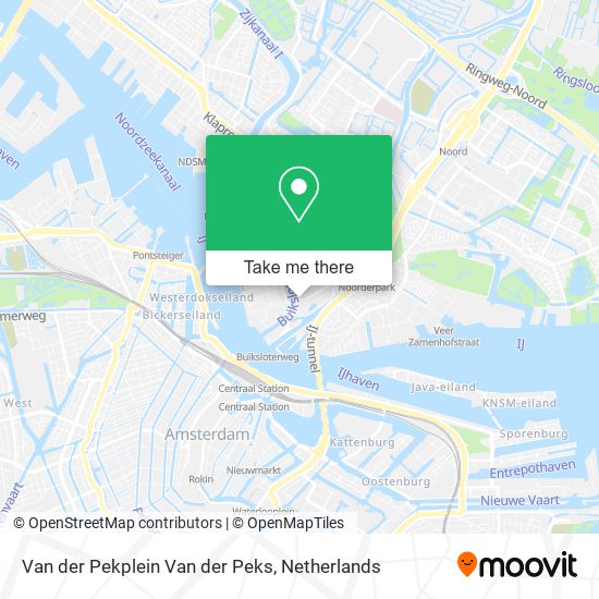 Van der Pekplein Van der Peks map