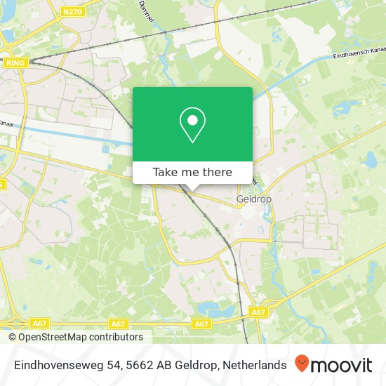 Eindhovenseweg 54, 5662 AB Geldrop map