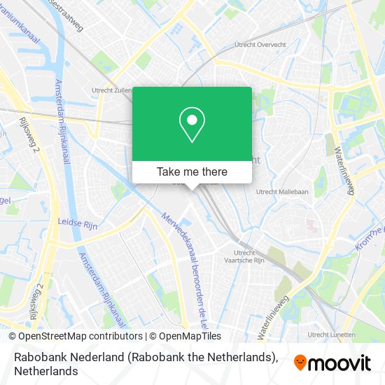 Rabobank Nederland (Rabobank the Netherlands) map