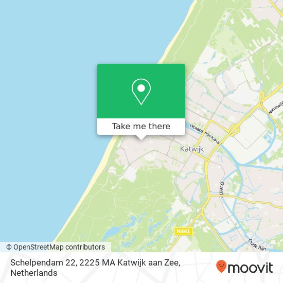 Schelpendam 22, 2225 MA Katwijk aan Zee map